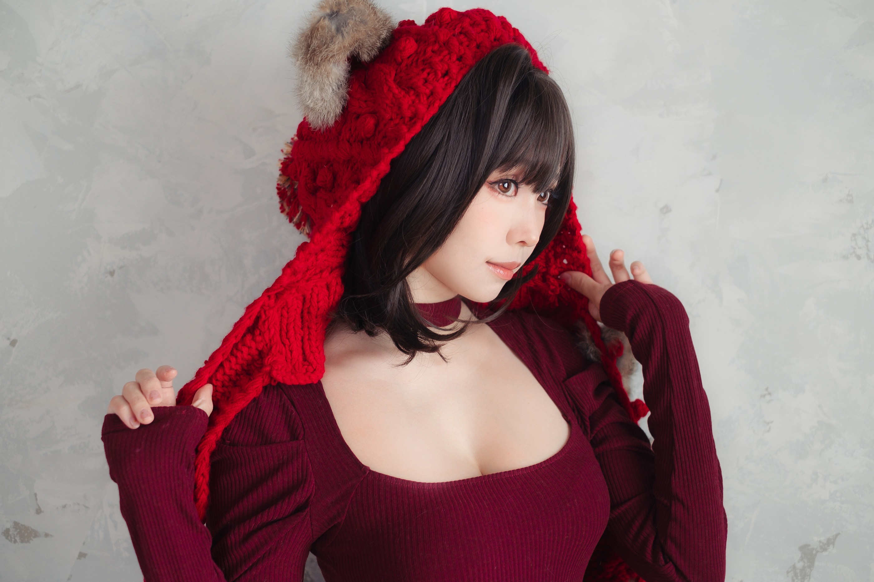 图片[1]-ElyEE子 – NO.158 红色 KNITTING[52P]-XikXak